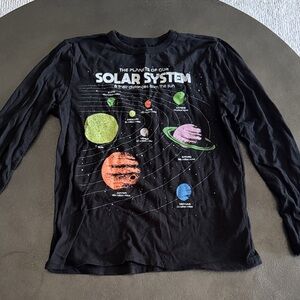 GAP Kids Solar System Long Sleeve Tee - Black